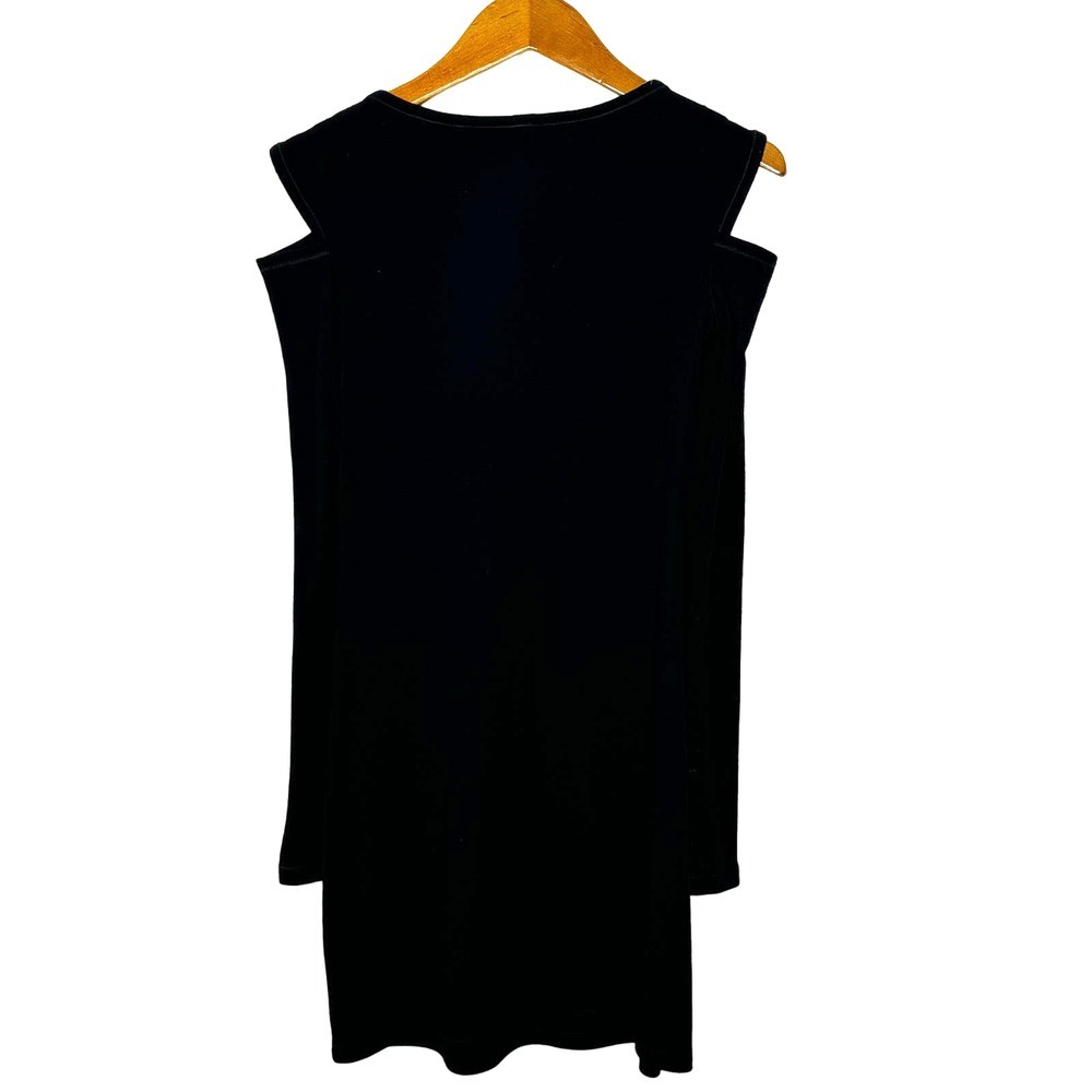 Helmut Lang cold shoulder wool dress